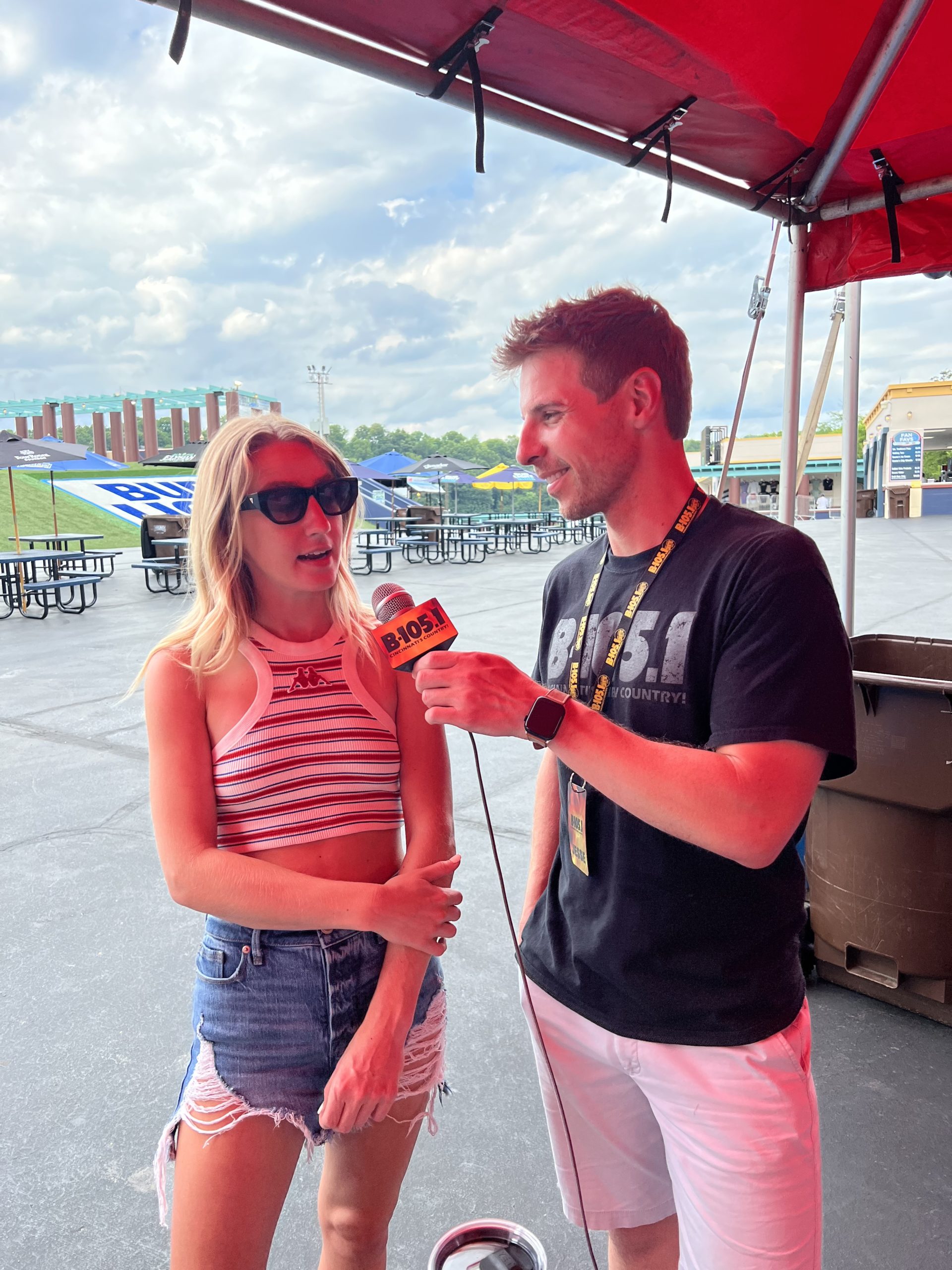 Jesse interviewing Ingrid Andress 7 16